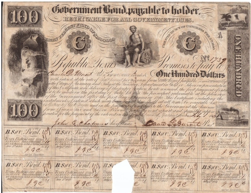 Republic-Of-Texas-Bonds