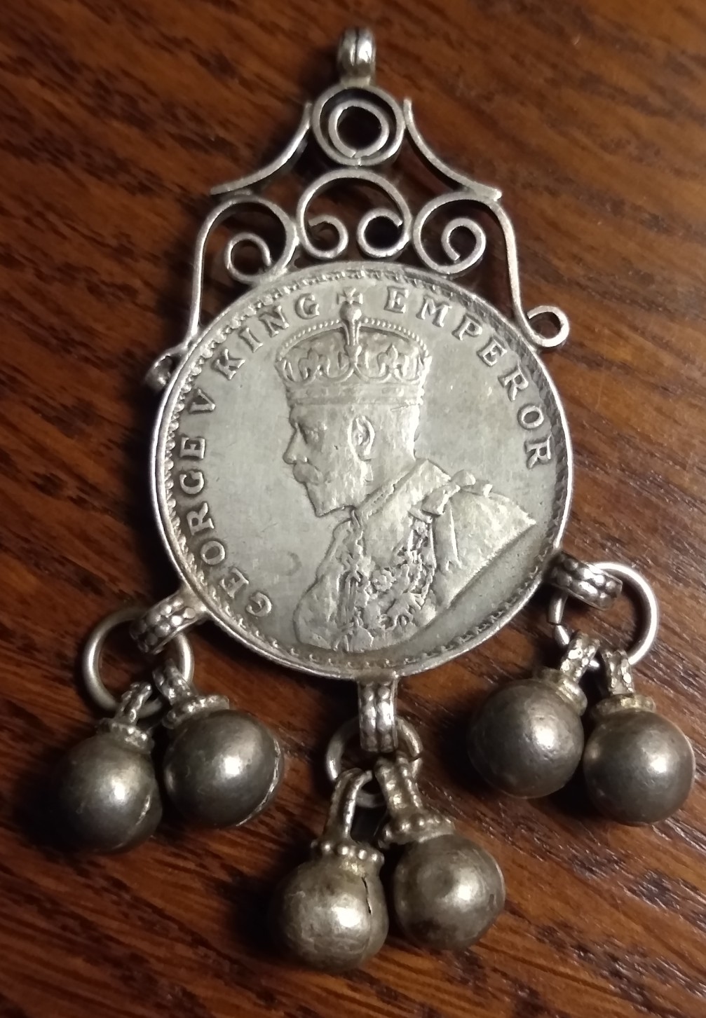 George-V-Indian-Rupee-Necklace-Pendant