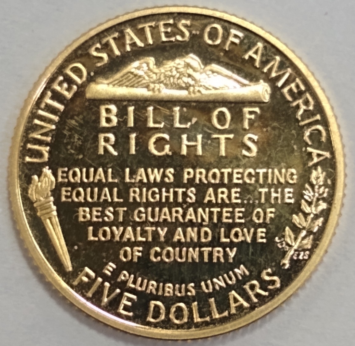 1993-James-Madison-$5-Gold;-Unloved?