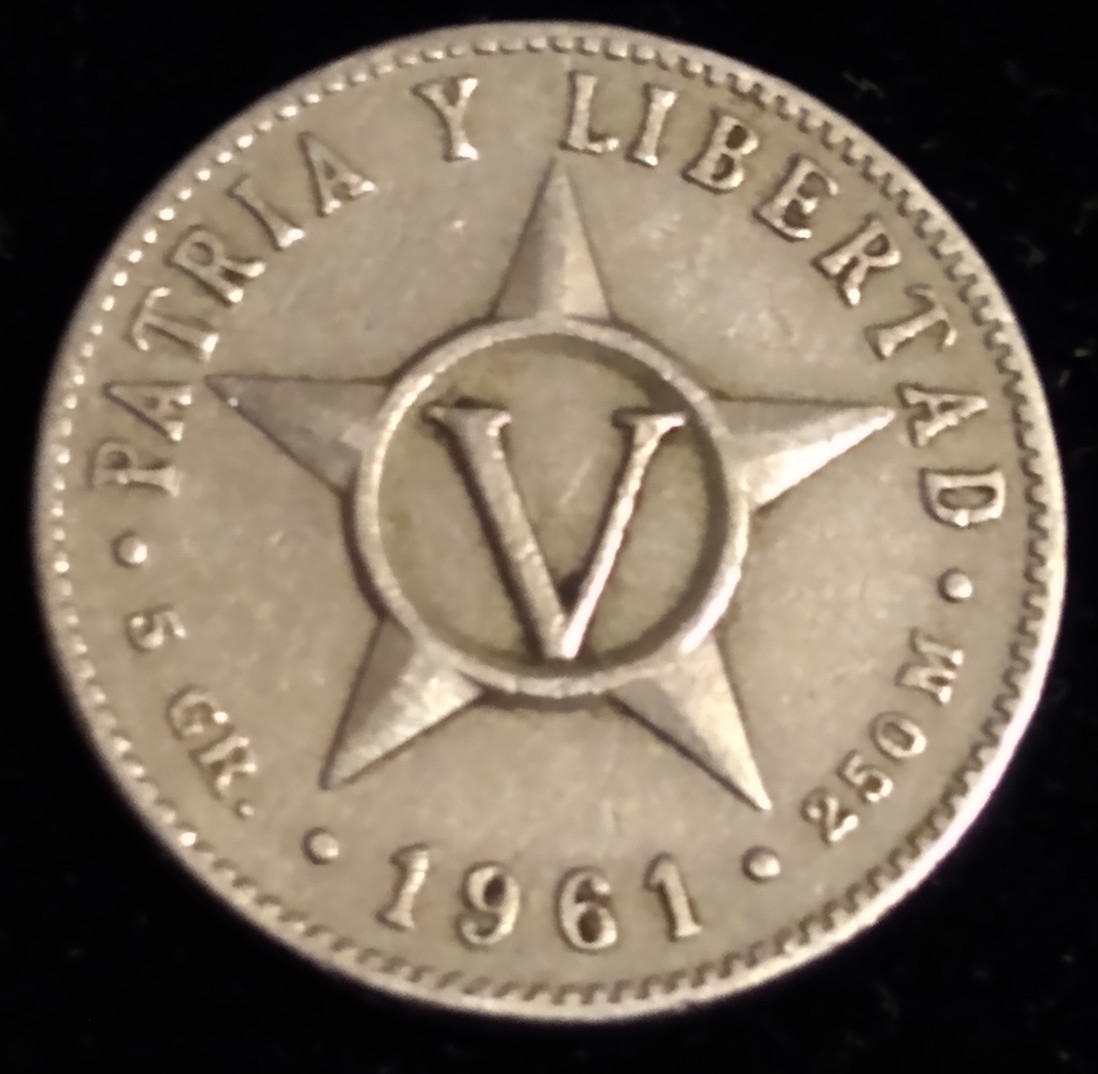 1961-5-Centimos-Cuba-Minted-In-Slovakia?