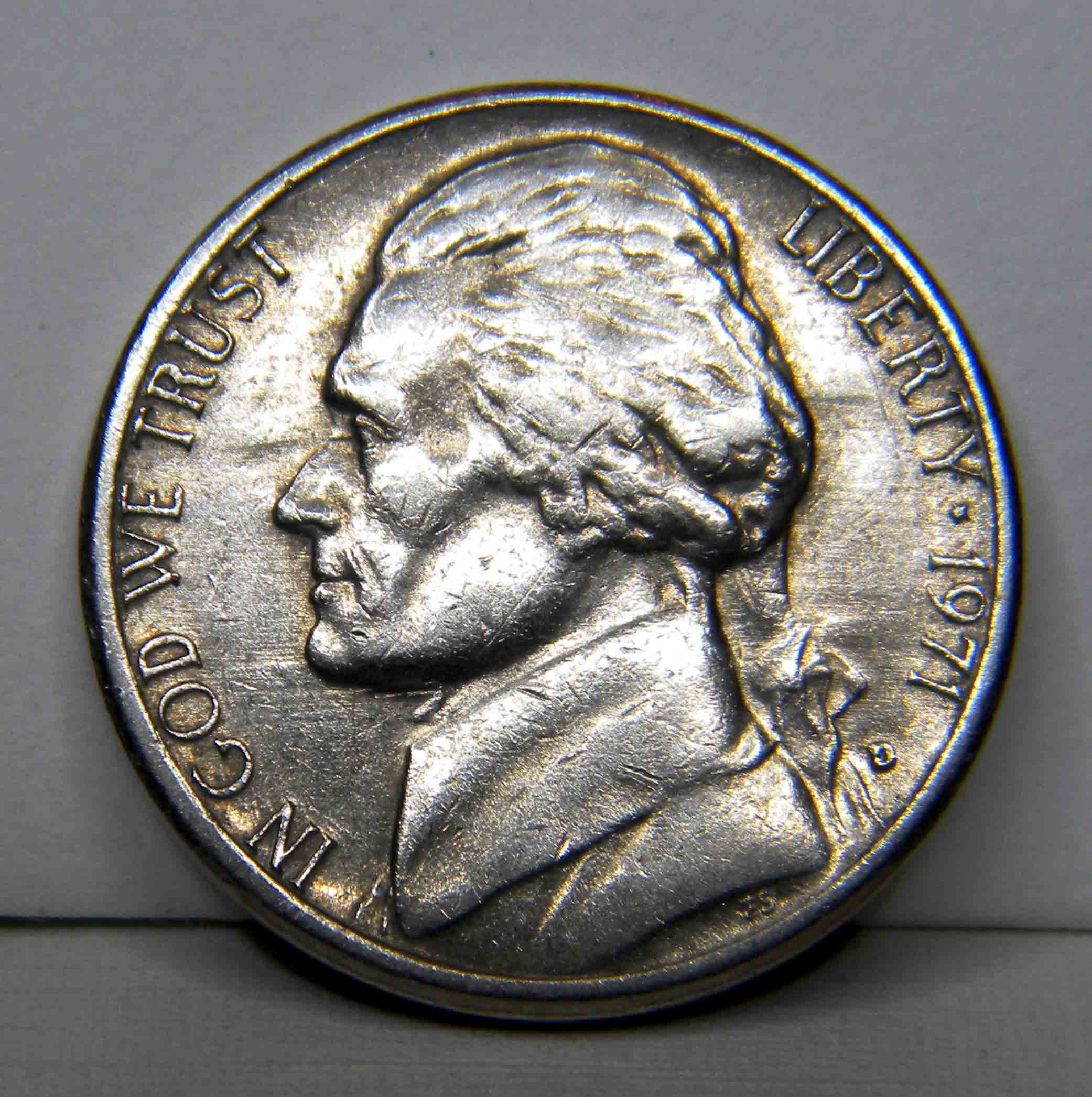 1971-D-Jefferson-Nickel-Ghosting-Obverse?
