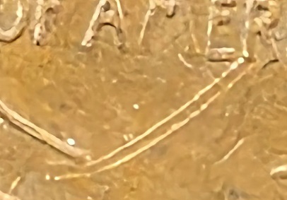 1958-D-Penny-Die,-Crack-On-Reverse.