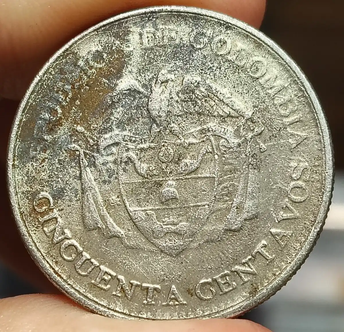 Colombian-1936-50-Centavos-Coin