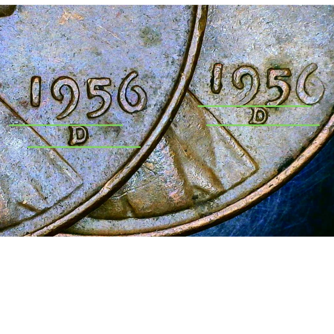 1956-D-Wheat-Penny-Possible-Mint-Mark-Error-D-Mint-Shifted