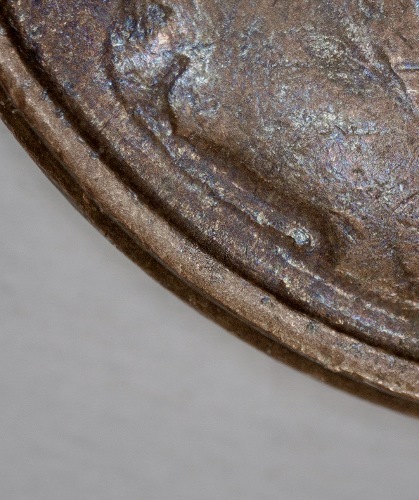1976-P-Lincoln-Cent--Struck-Thru-Or-PMD