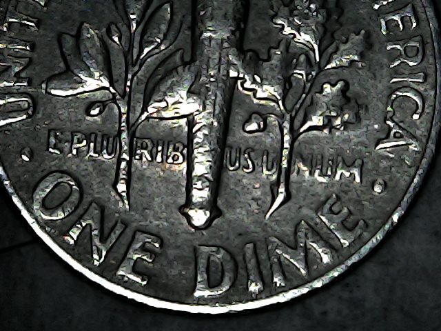 Is-My-1965-Dime-Has-DDO-&-DDR-Plus-Large-Cud-On-Obverse-But-In-Bad-Condition!