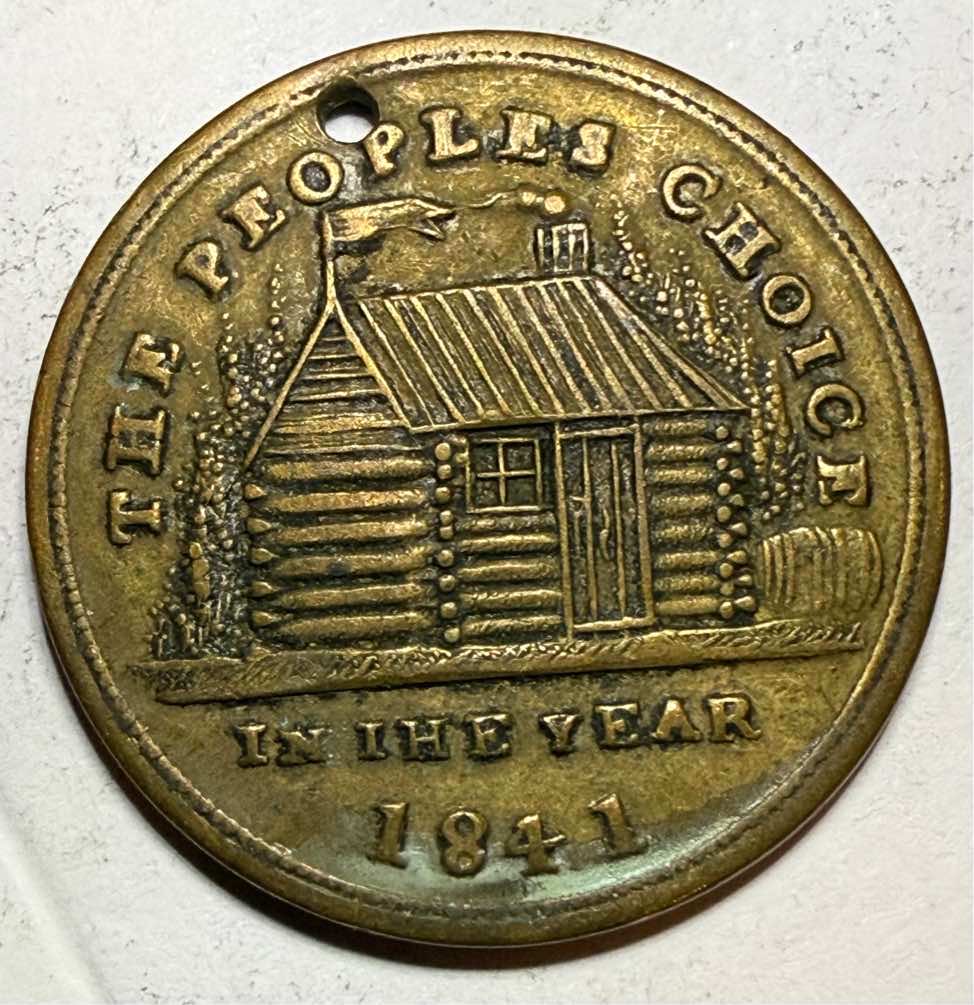 1841-The-People's-Choice-Token--William-H.-Harrison