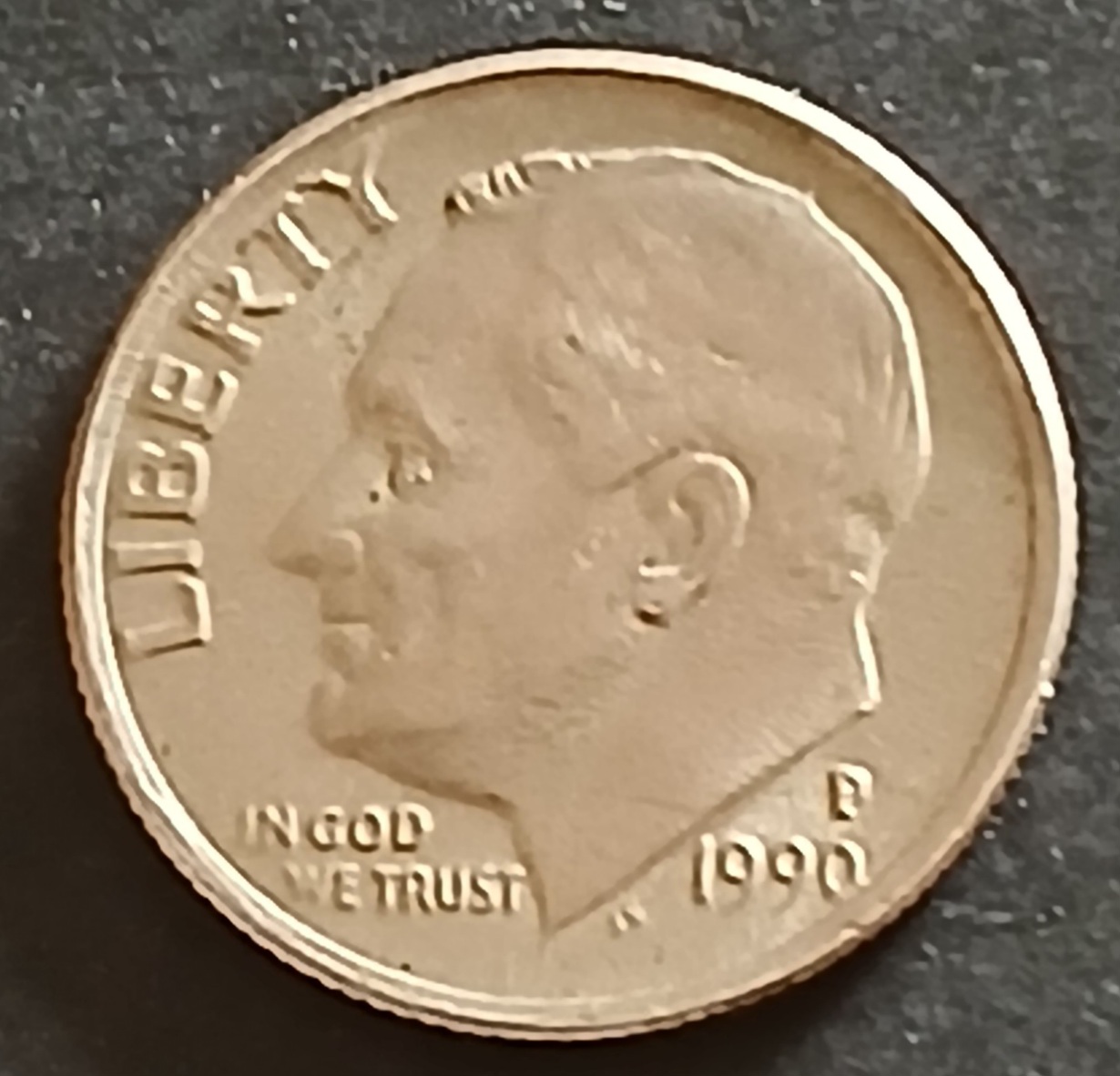 Roosevelt-One-Dime-1990-Coin.