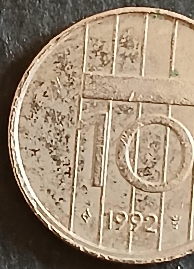 Nederlands-1992-10-Cents-Double-Rim/-Off-Centre.