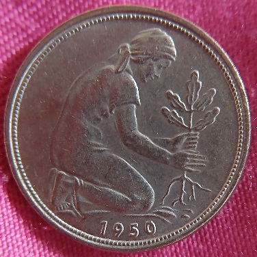 Germany-1950-PFenning-50-Coin.
