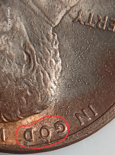Lincoln-Cent-1989-D-With-Double-Color,-Long-Die-Crack.