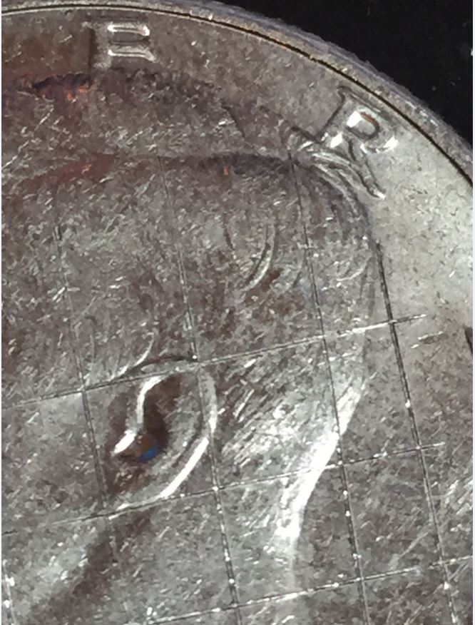 1987-D-Kenedy-Half-Dollar-With-Raised-Grid-Across-Face