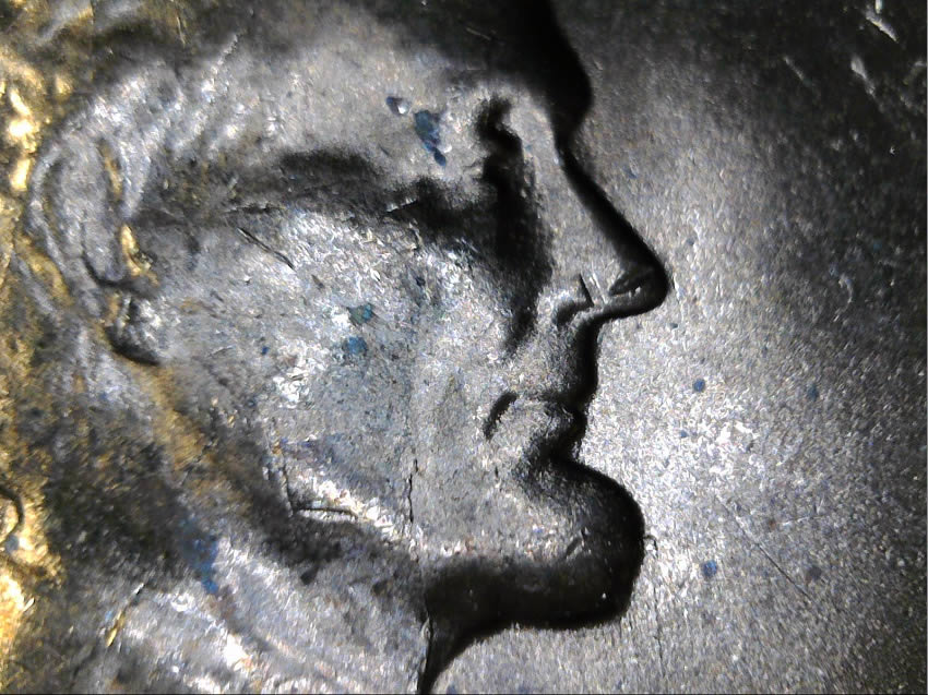1960-P-LMC-Vertical-Almost-Bilateral-Die-Crack-Down-Lincoln!