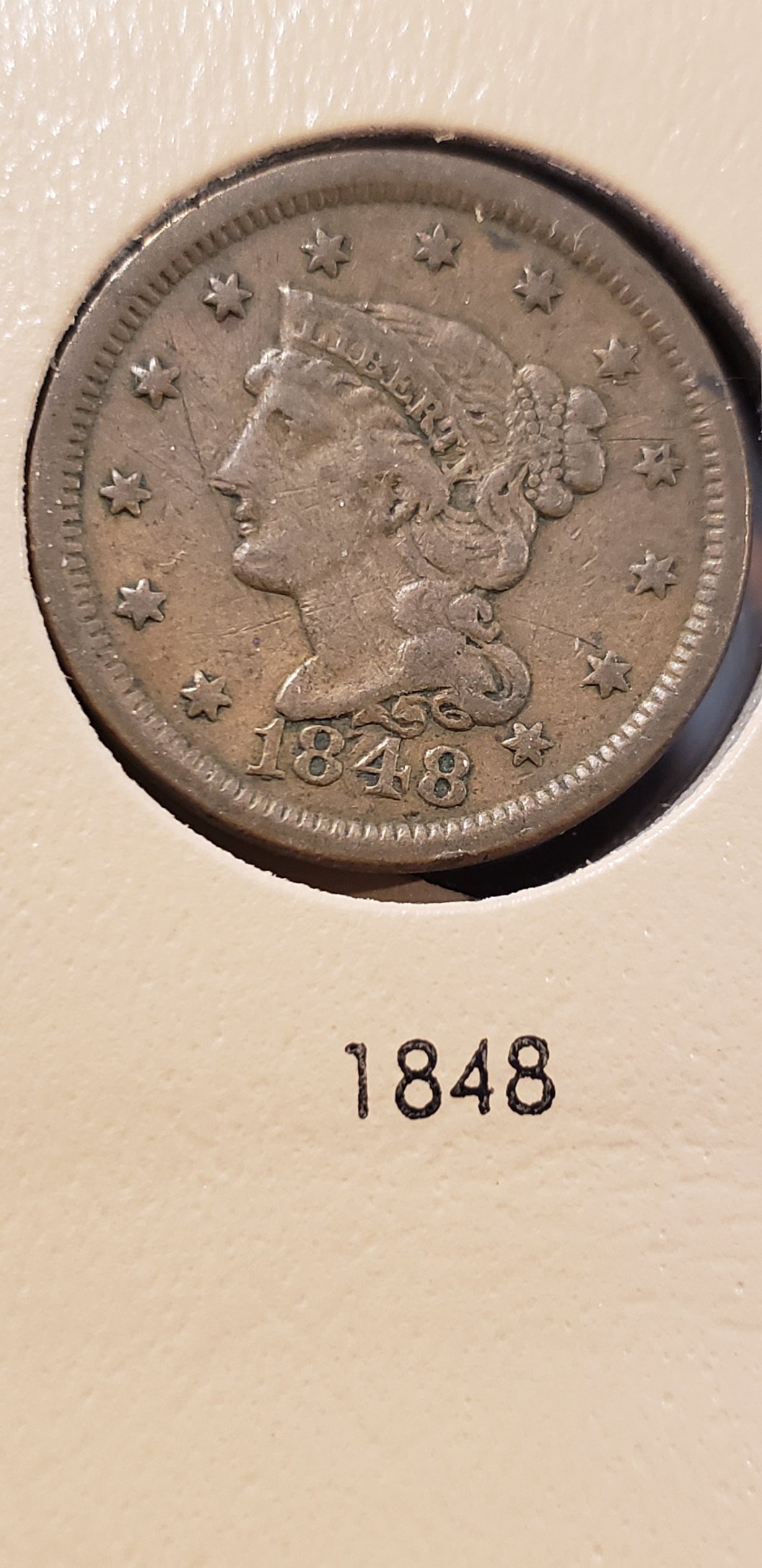 1848-Large-Cent---Mint-Error-In-Date?