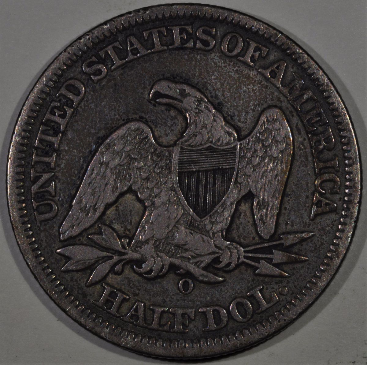 1858-O-Seated-Half-For-Grading