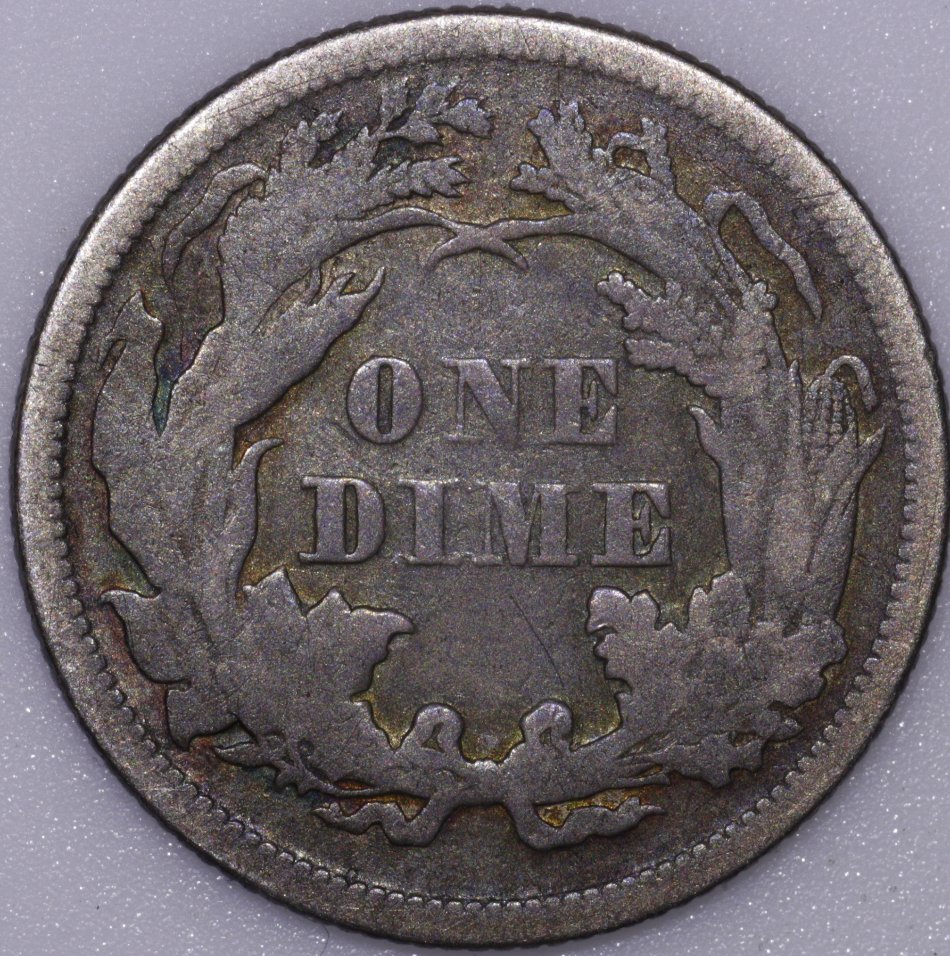 1869-P-And-1876-CC-Seated-Dimes-For-Grading