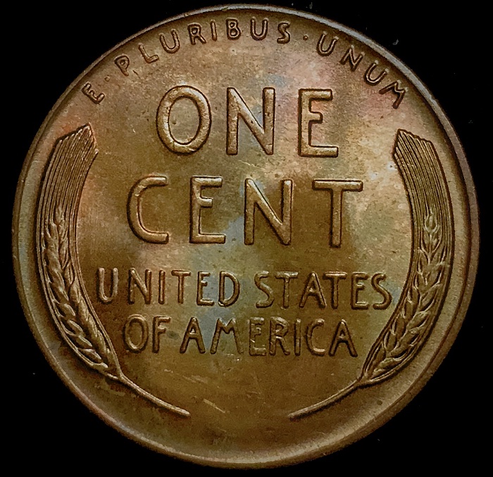 1956-D--Gold-Obv,-Rainbow-Rev