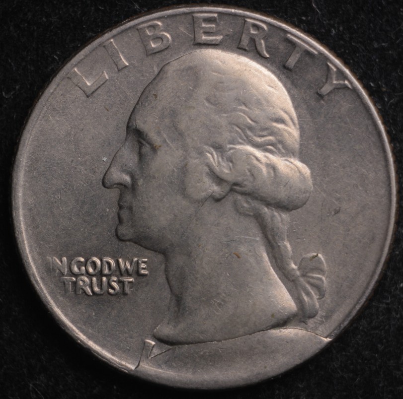 Washington-Quarter-1965?-Philly-Cud-K-5-To-K-6.5,-Can't-Find-Attribution