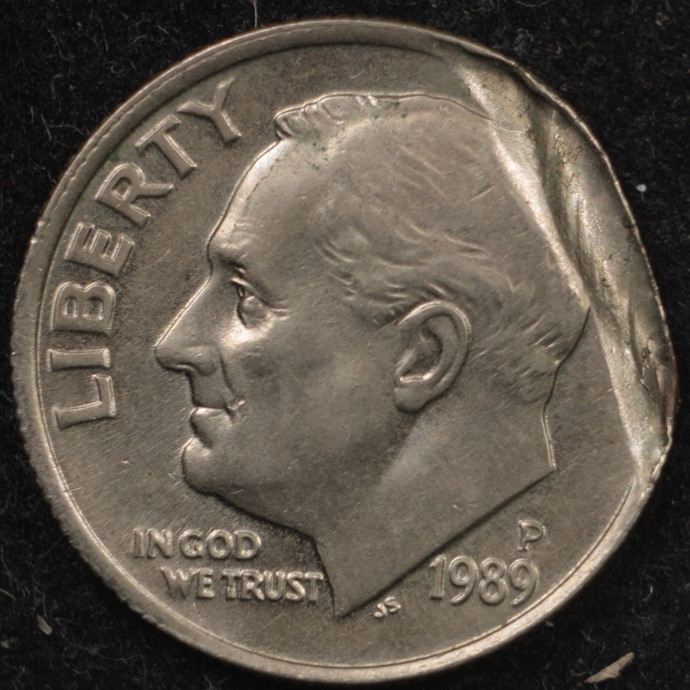 1989-P-10c-Incomplete-Planchet-But-Not-Clipped,-Or-PMD?