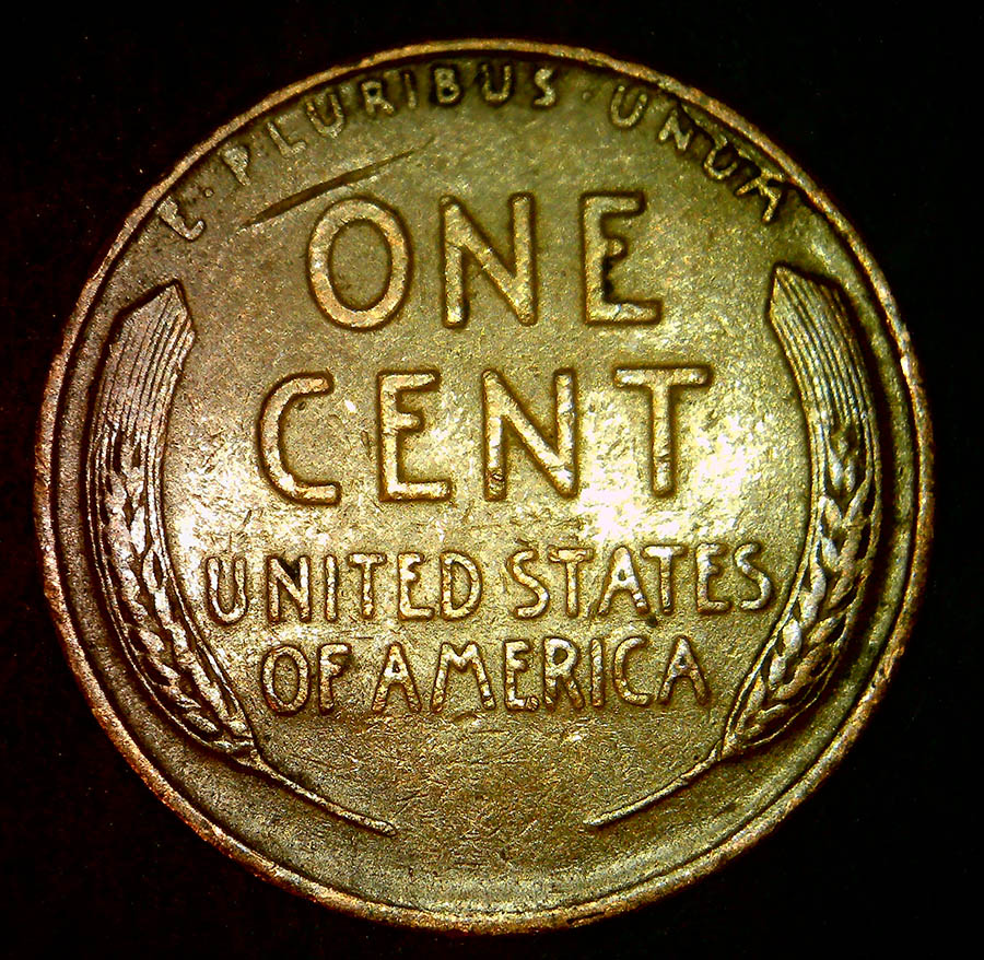 1944-P-Lincoln-Wheat-Cent---Cud-Or-Bent-Rim-Fin?