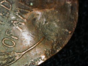 1941-D-Wheat-Penny--Lots-Going-On-PMD,-Lamination-Or-Run-Over-By-Truck