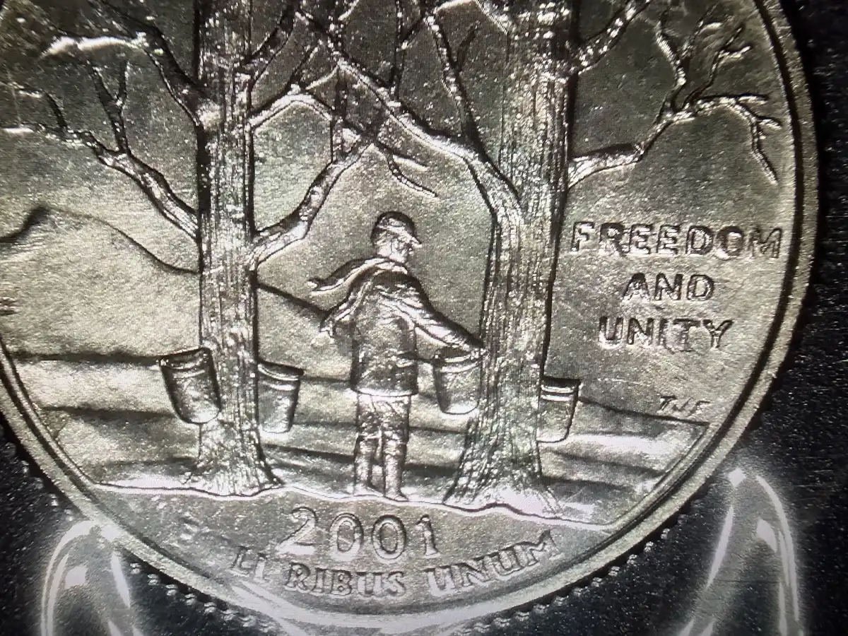 Errors-2001-P-Vermont-Quarter-In-Sealed-Uncirculated-Mint-Set