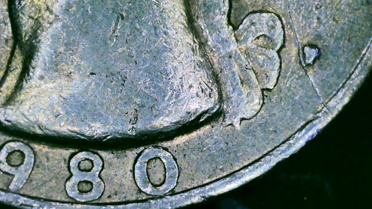 1980-Washington-Quarter-Filled-In-P-And-Possible-Die-Crack-Next-To-It