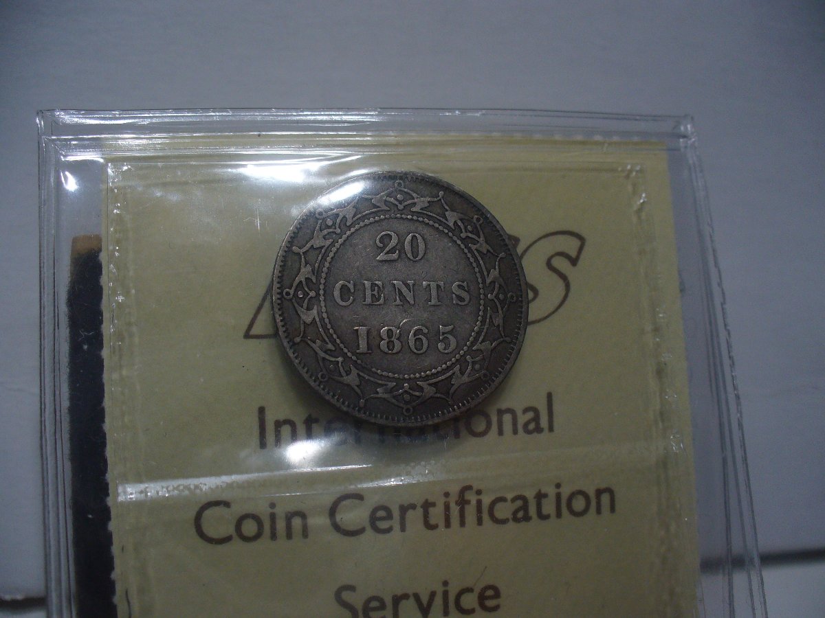 1865-Newfoundland-20-Cent-Piece.-Graded-By-NNC