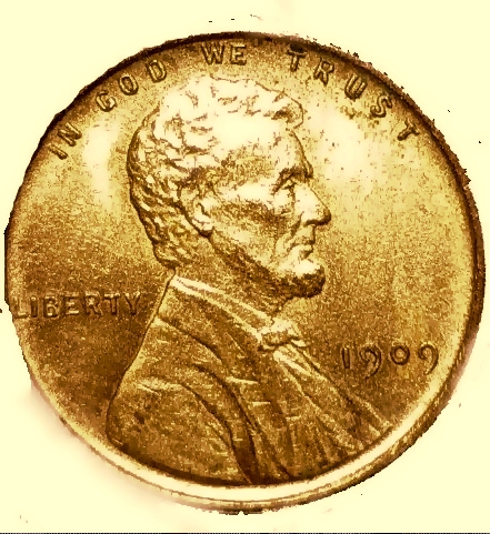 Off-Alloy-1909-VDB-Cent--Copper/Aluminum/Tungsten