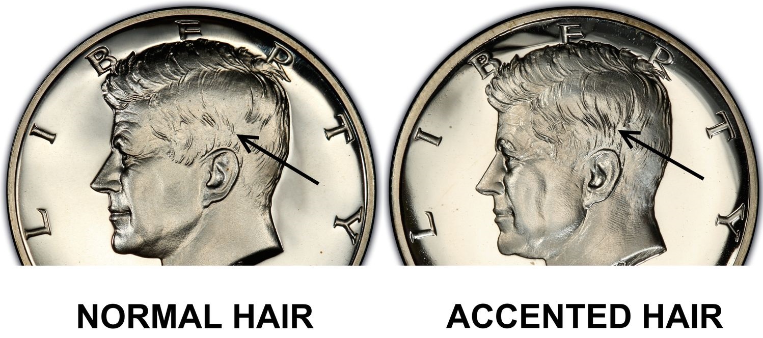 1964-Kennedy-Proof-Triple-Die-Accented-Hair
