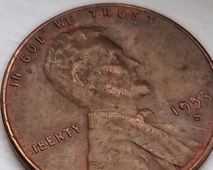 1953-S-Wheat-Penny-Interesting,-Any-Ideas?-Mint-Errors?