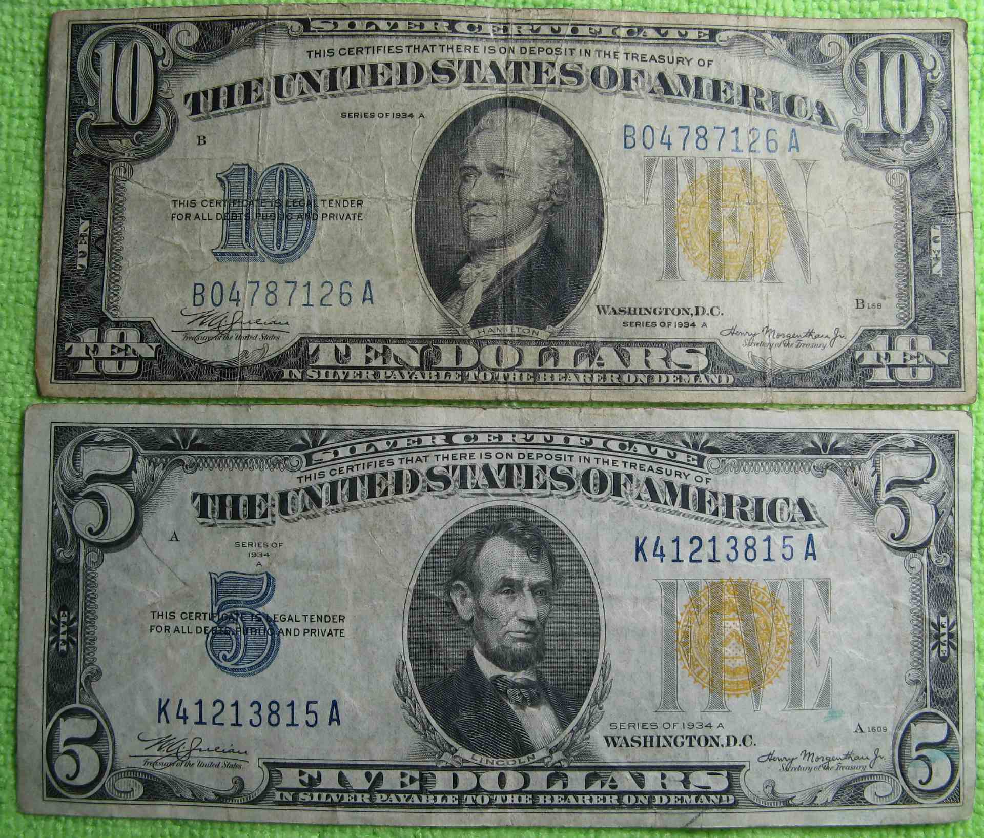 1934-A-North-African-$5-And-$10