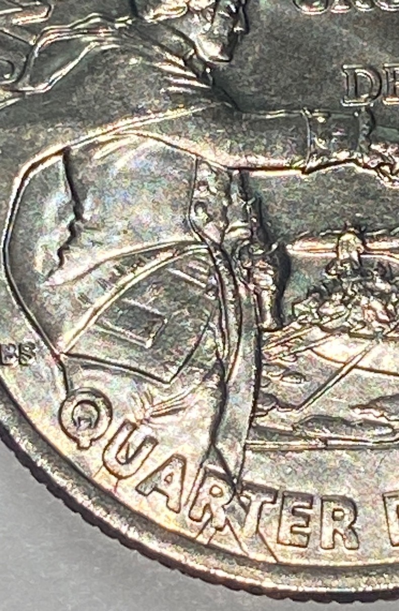 2021-P-Crossing-The-Delaware-Quarter---Entire-Reverse-Appears-Doubled.-MD-Or-DDR-?