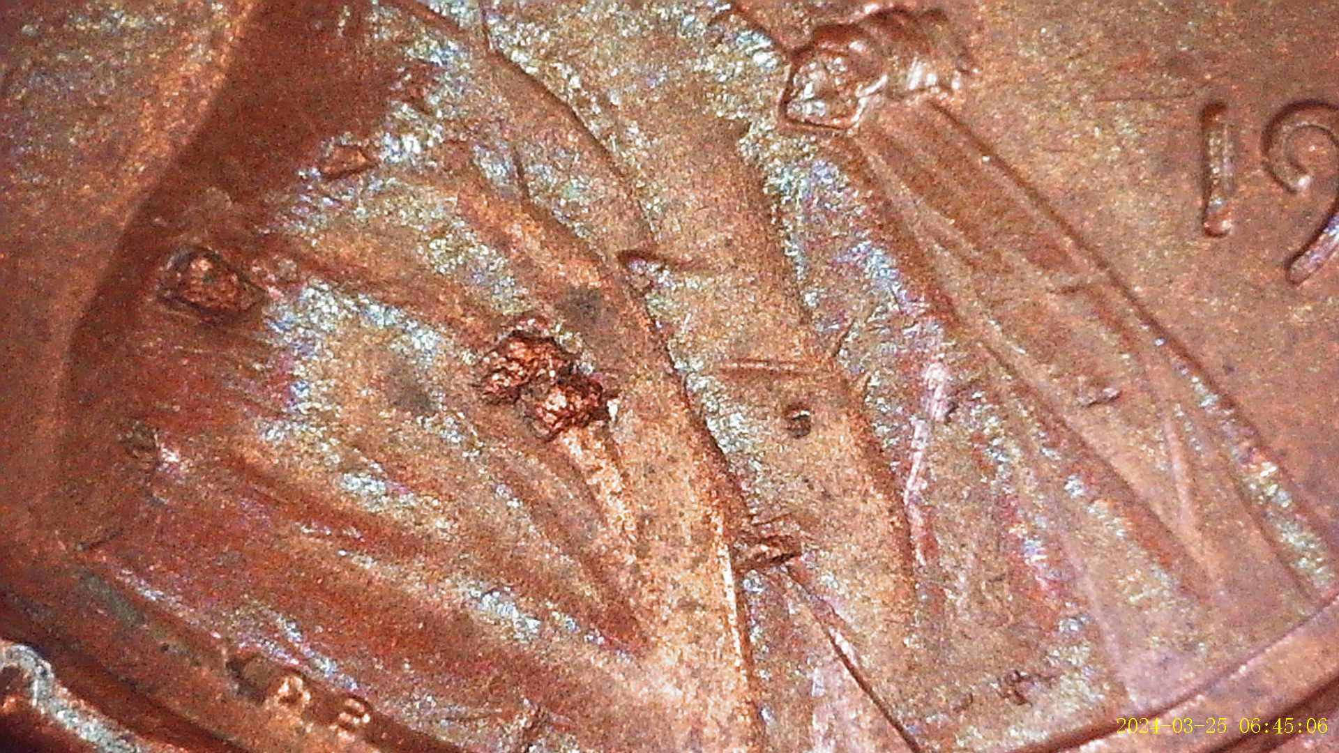 USA-1-Cent-1991-D-Strike-Through?