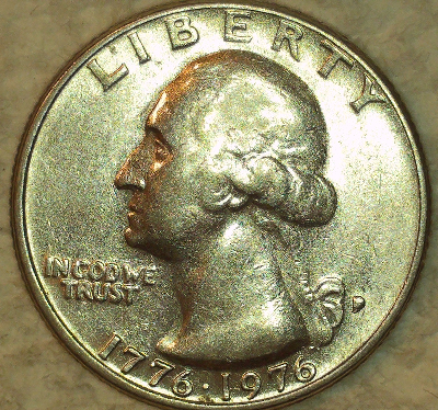 1976-D-Quarter-Die-Chip-Or-Moved-Metal-Under-MM