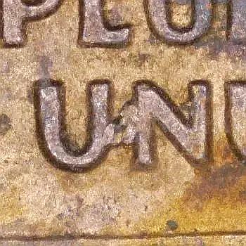 1994-LMC-Penny-/-RIDB,-Retained-Lam-?,-Die-Chip,-Bird-Spike-Letters