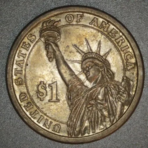 2007-P-Washington-Presidential-Dollar-/-Elongated-Third-Ray-Rare