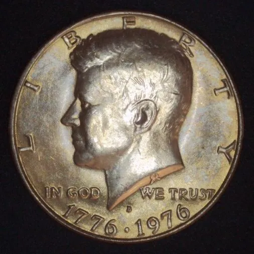 1976-D-Kennedy-Half-/-Progressive-Indirect-Design-Transfer-Pidt