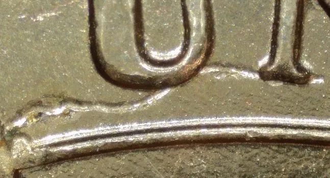 2010-P-Presidential-Dollar-/-Lincoln-/-Struck-Through-Error