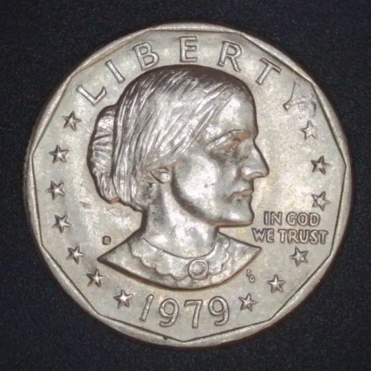 1979-D-SBA-Dollar-/-Struck-Through-Grease