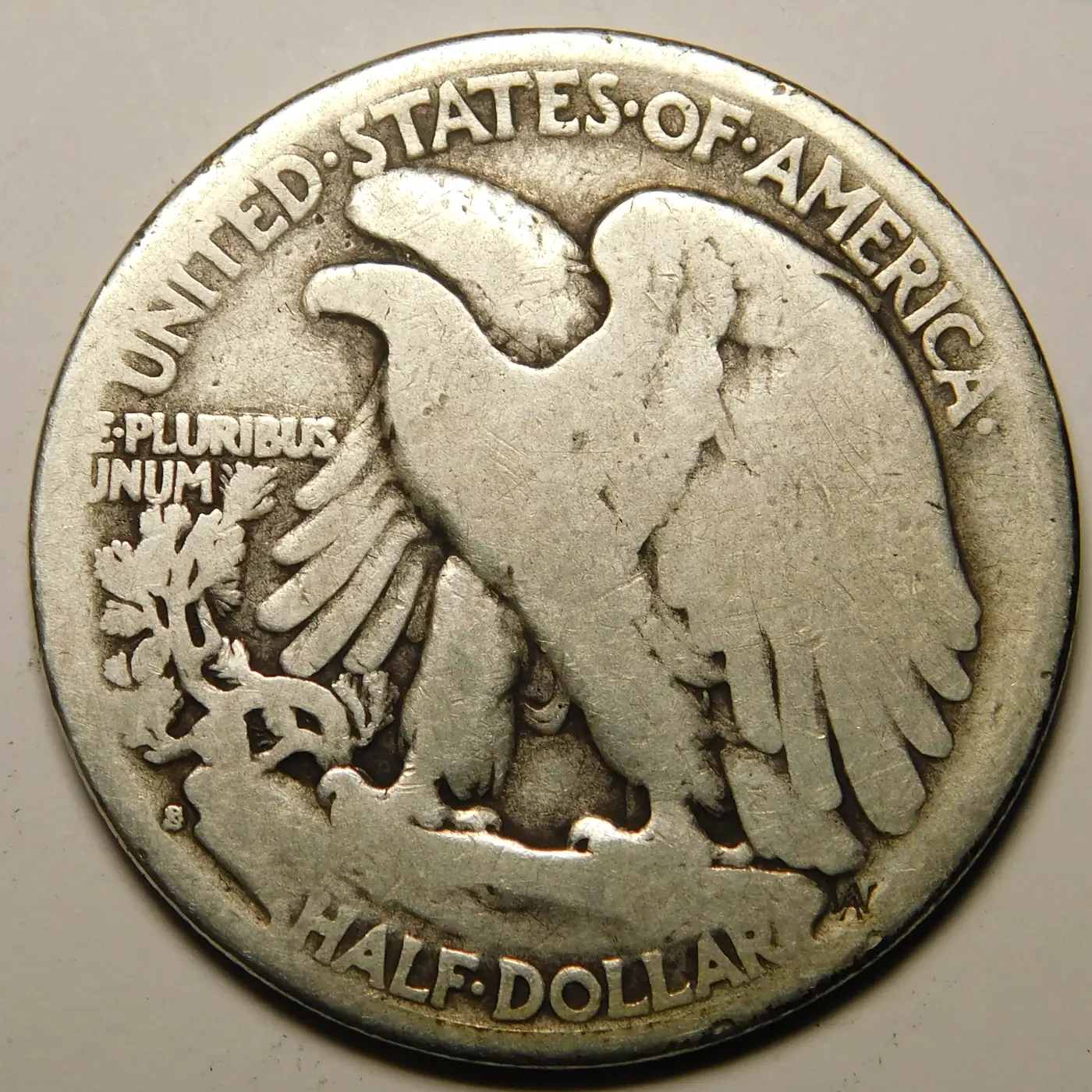 1928-S-Walking-Liberty-Half-With-Odd-Looking-S,-Just-PMD-Hit?