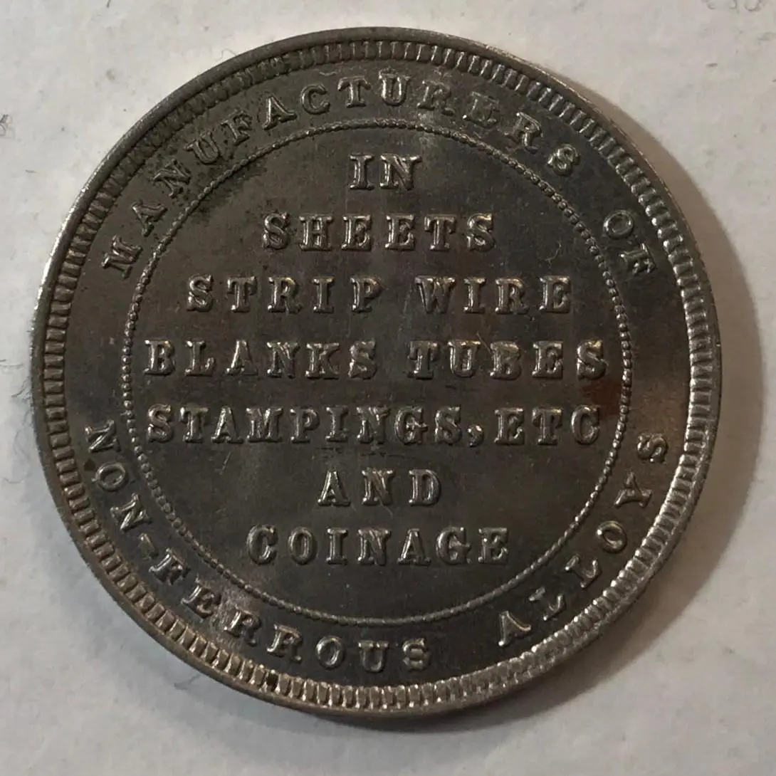Heaton/Birmingham-Mint-Advertising,-Specimen-And-Pattern-Pieces