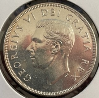 Canada-1950-Silver-Dollar---Ms,-But-How-Good?