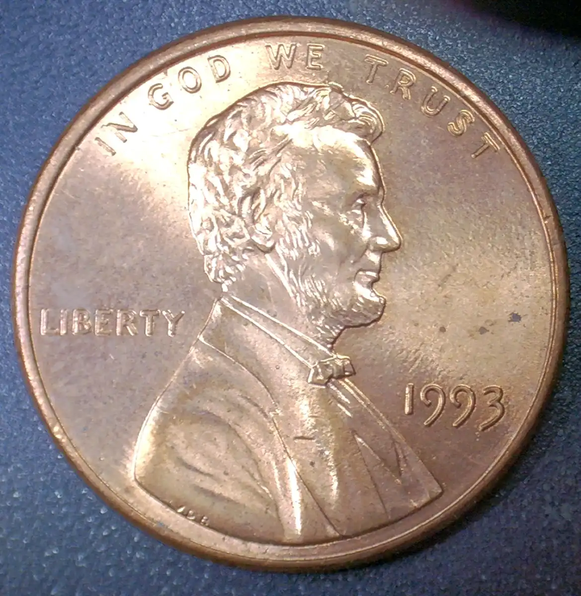 1993-Lincoln-Cent-With-A-Die-Chip-In-Hair
