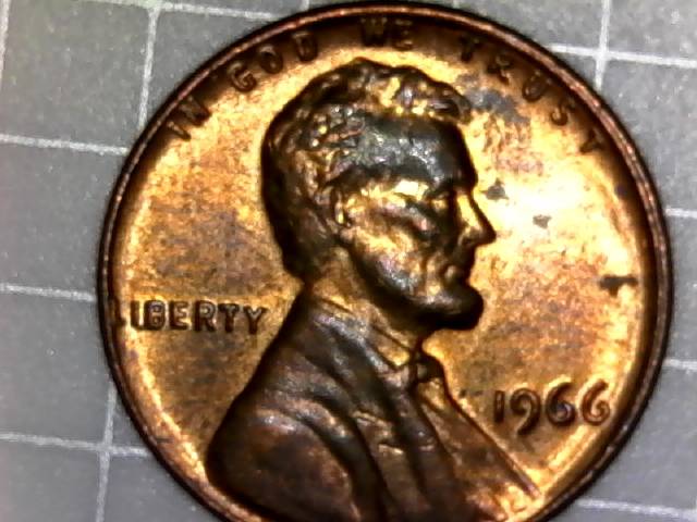 1966-And-1957-Lincoln-Cents-Retained-Die-Cracks-On-Lincoln's-Head