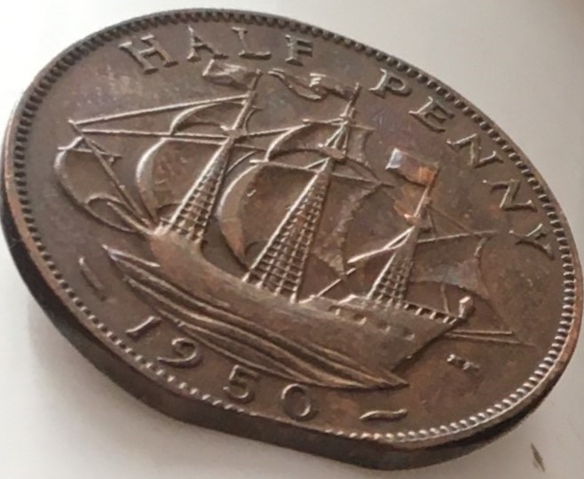 1950-Clipped-Half-Penny-Coin-UK