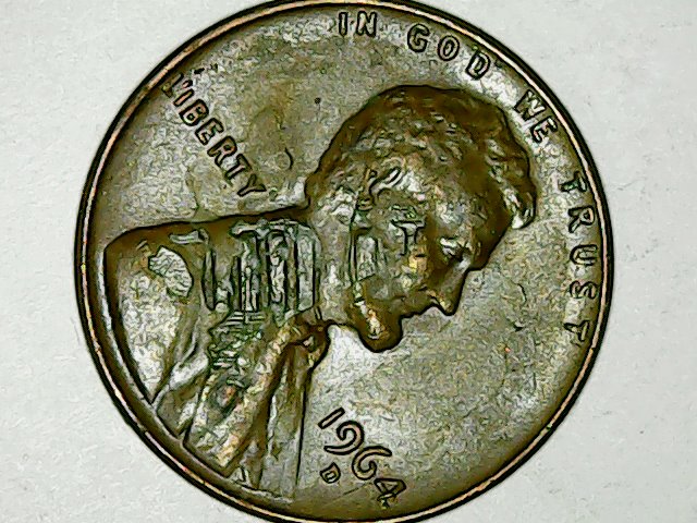1964-D-Lincoln-Penny-Big-Error-On-Face-Of-Coin