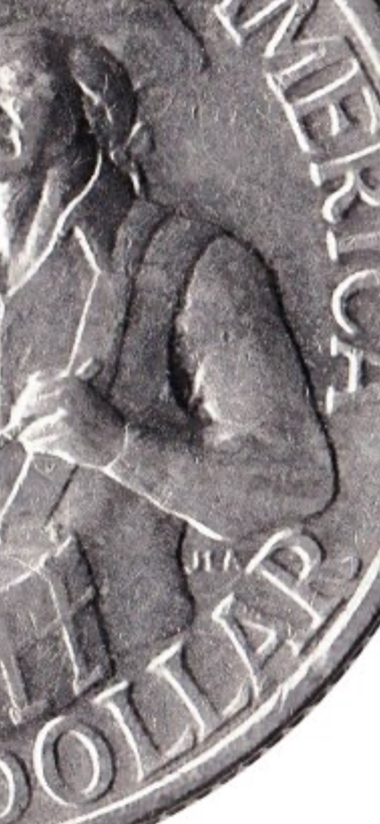 Bicentennial-D-Quarter-Grease-Error-On-Left-Arm?