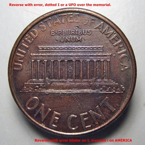 Penny-With-Interesting-Spots,-Other-Coins