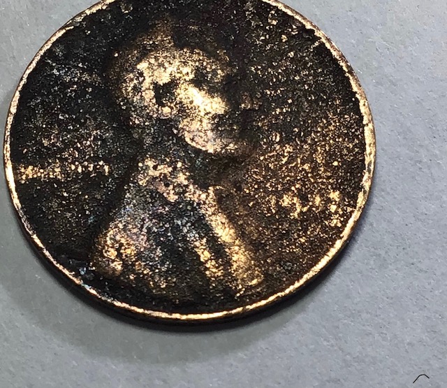 1943-Maybe-Copper-Penny?-Not-Stick-To-Magnet.-Weigh-2.02gm-Maybe-Because-Damage.-Suggestions?
